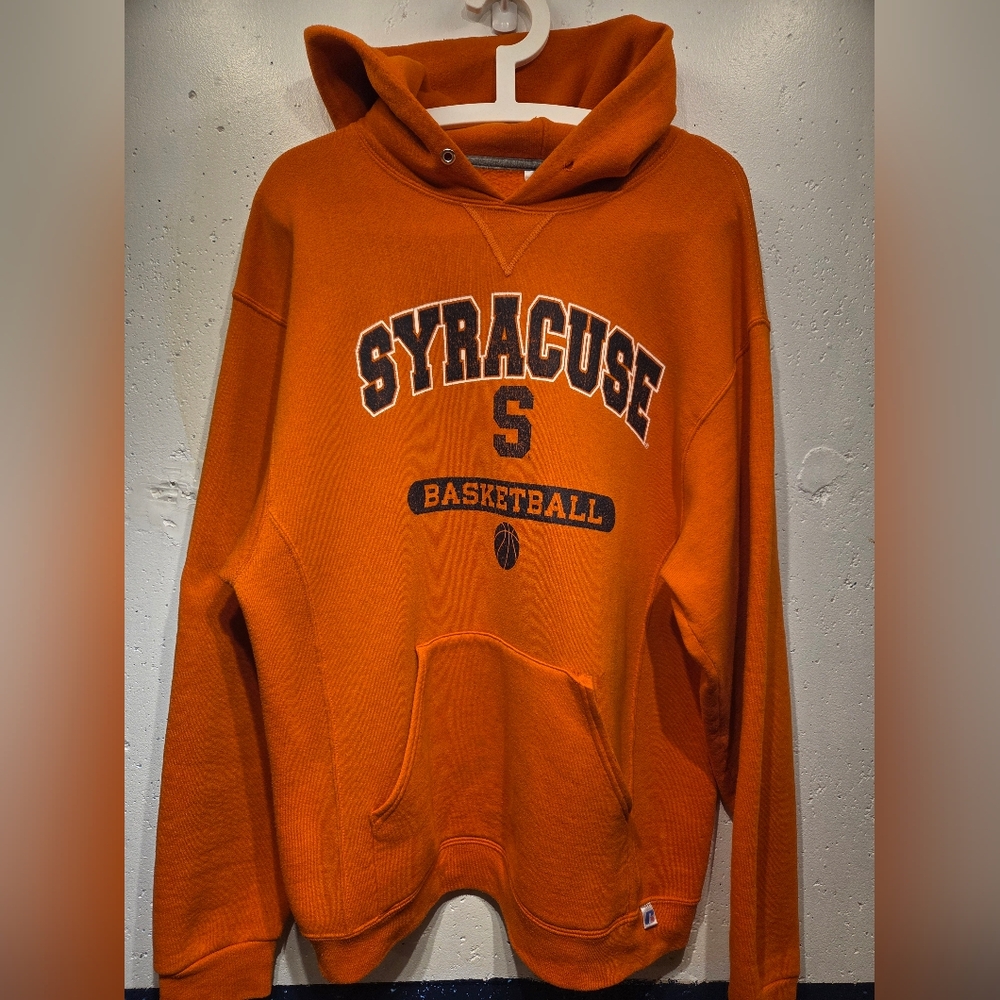 Vintage Syracuse Orangemen NCAA Basketball Hoodie (Large)